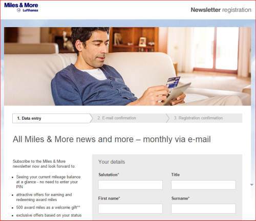 LH Miles and More Free 500 Miles  Promo 