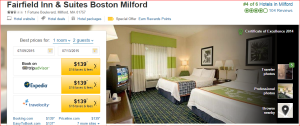 Marriott 2015 Changes: 3 to 2 -- Boston/Milford