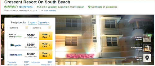 5 Night Stay at a Diamond Property Worldwide: Crescent Resort On South Beach