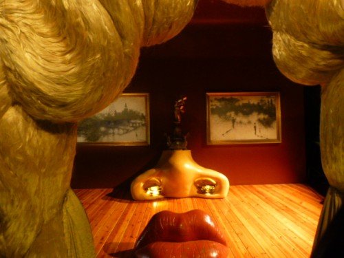 Dali Theater and Museum: Botched Mae West--Figueres, Costa Brava, Spain