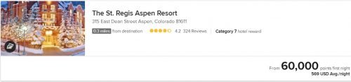 Aspirational Marriott Properties -- St. Regis Aspen Resort